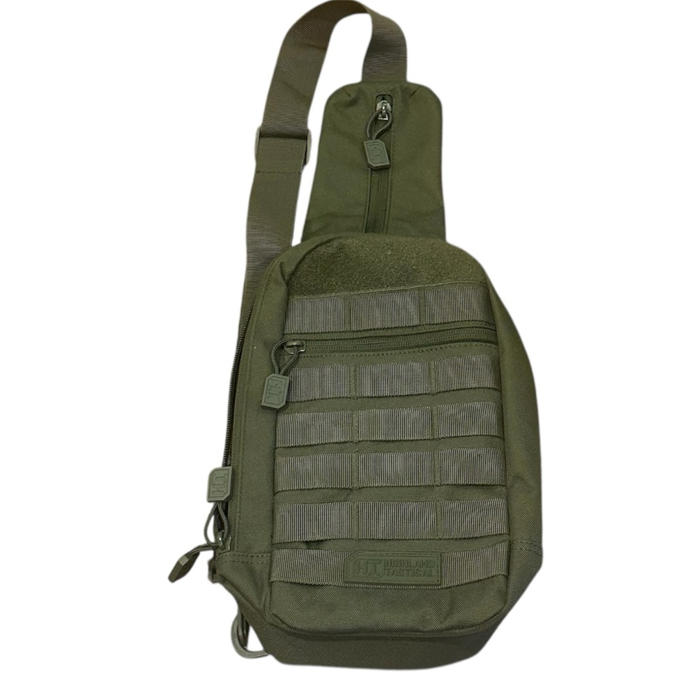 Tactical Sling Backpack in Olive Green